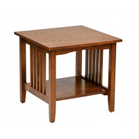 OSP Home Furnishings SRA09-AH Sierra Mission End Table In Ash Finish